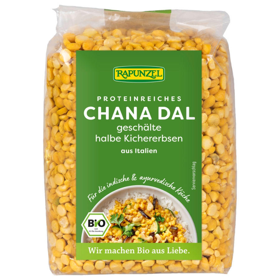 Bio Chana Dal, Kichererbsen halb geschält