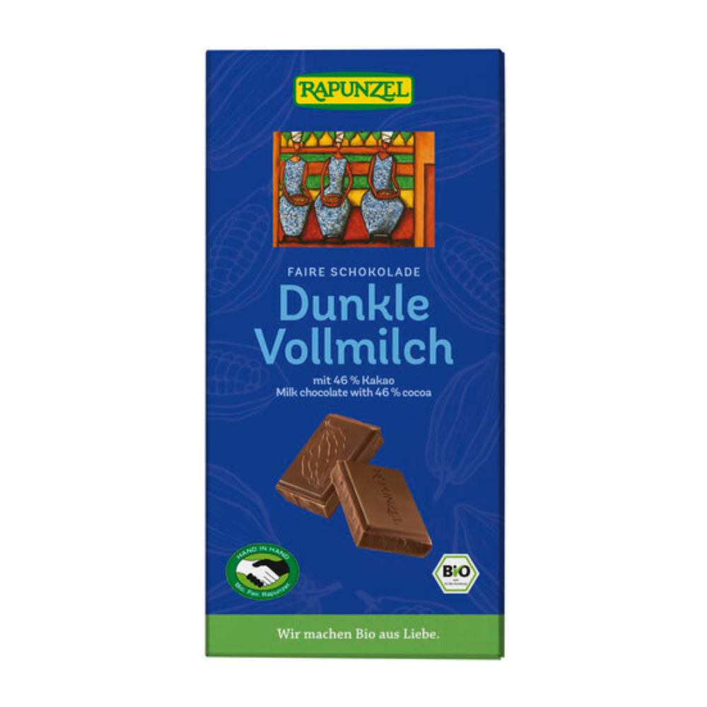 Chocolat au lait 46 % de cacao bio