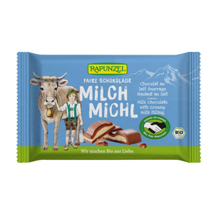 Chocolat au lait fourré bio