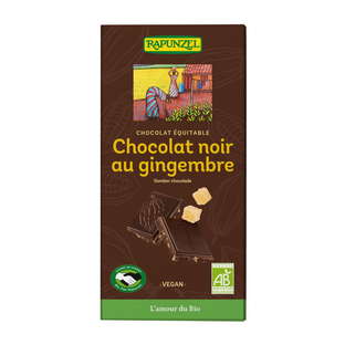 Chocolat noir gingembre bio et équitable