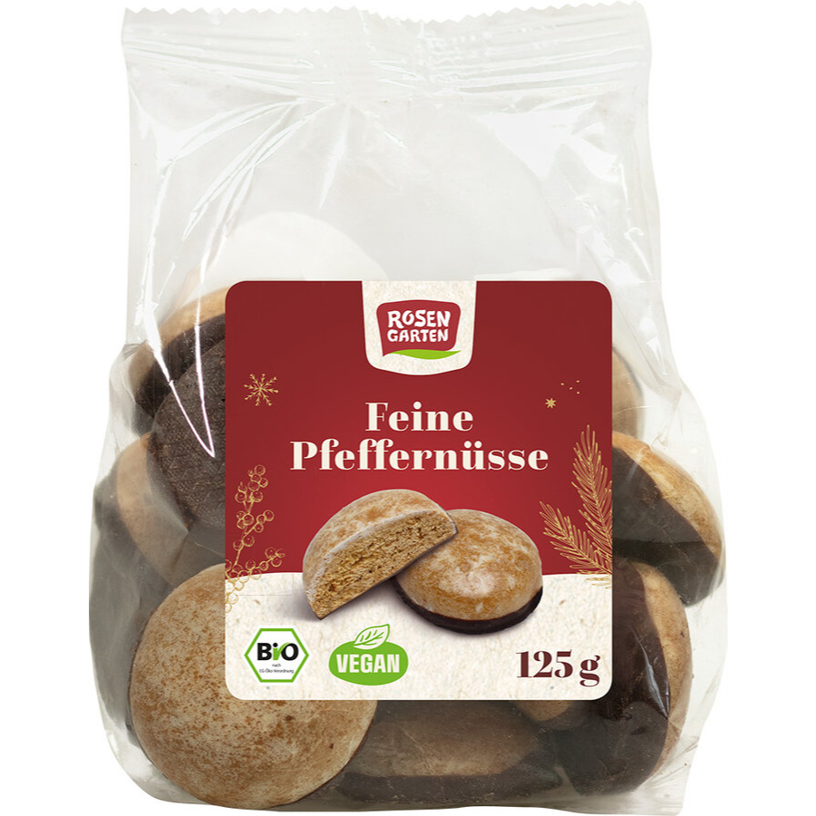 Bio Pfeffernüsse mit Zartbitter-Schokoladenboden