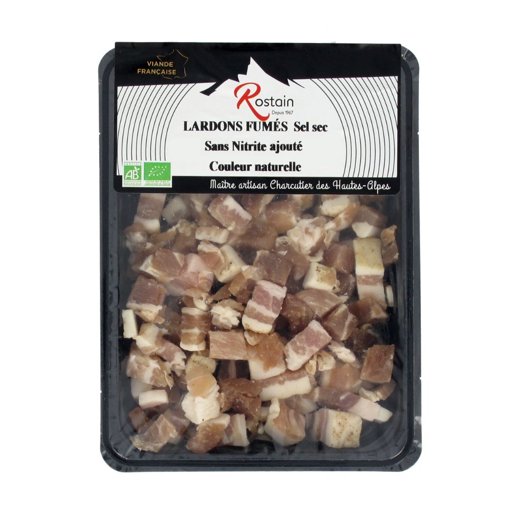 Lardons Fumés Bio Sans Nitrites Rostain