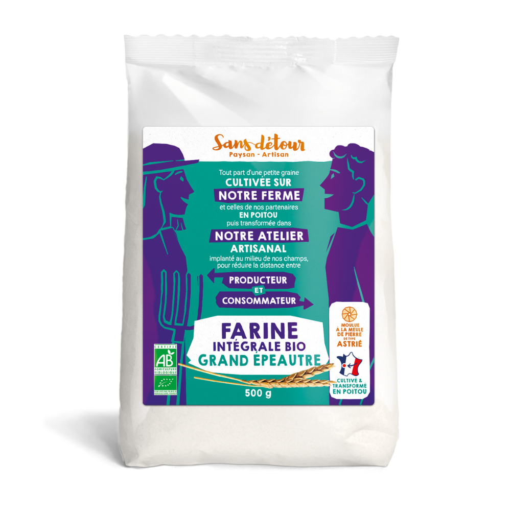 Farine de grand épeautre intégrale T150 bio