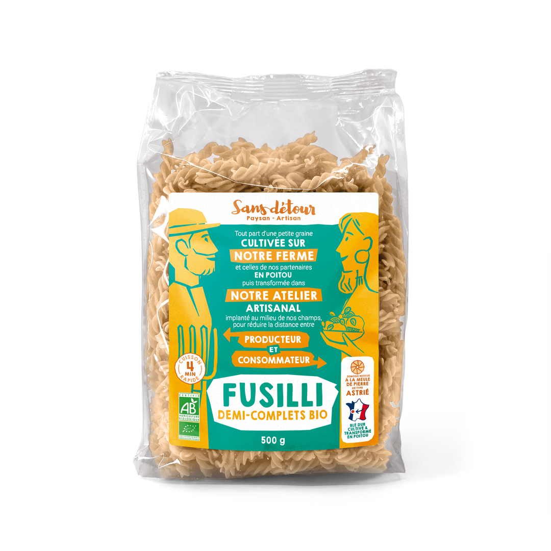 Fusilli demi-complets bio origine France