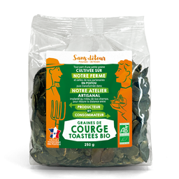 Graines de courge toastées origine France bio