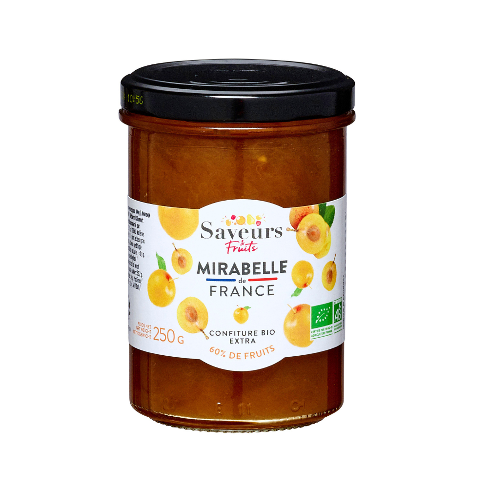Confiture de Mirabelle de France Bio Saveurs et Fruits