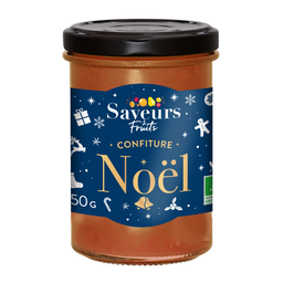 Confiture de Noël pomme fruits secs cannelle bio