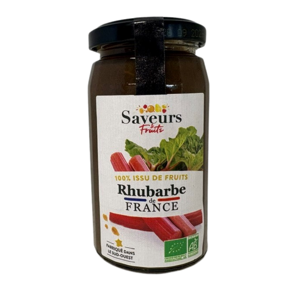 Confiture rhubarbe bio