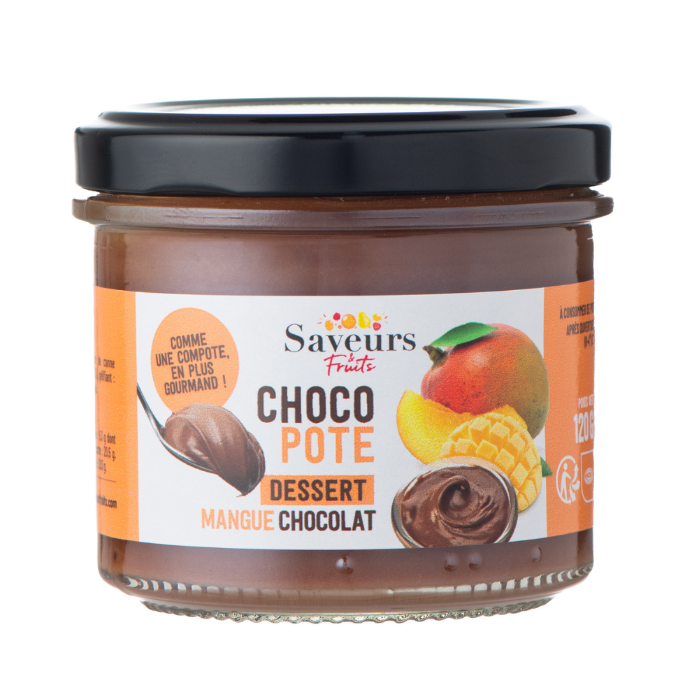 Dessert chocopote mangue chocolat noir bio