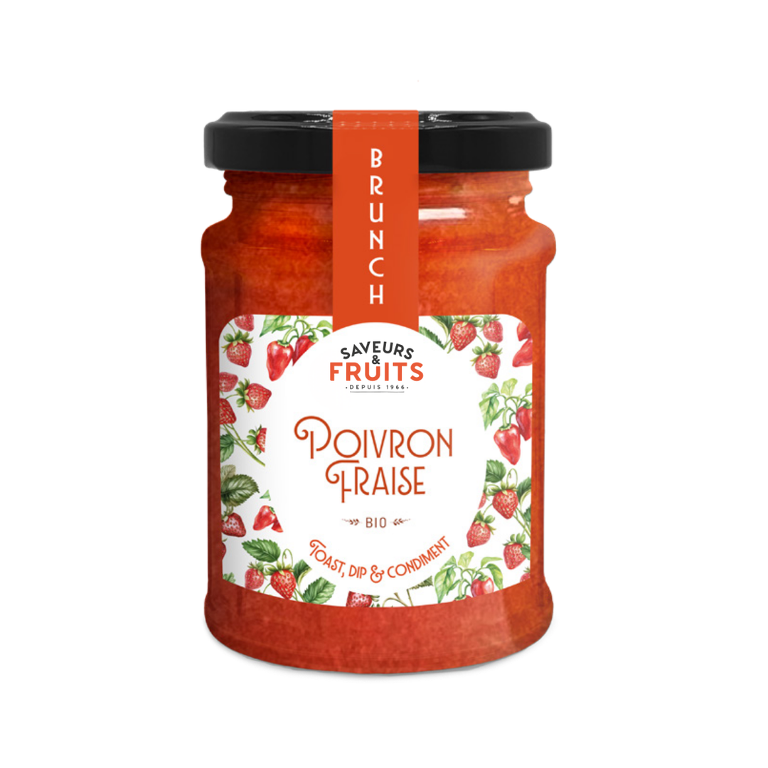 Préparation poivron fraise bio