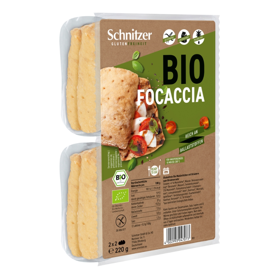 Bio Focaccia, demeter, 4 Stück