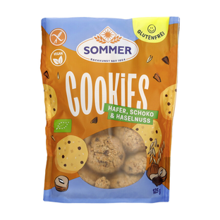 Bio Cookies Hafer, Schoko & Haselnuss, glutenfrei
