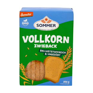 Bio Vollkorn-Zwieback aus Weizen, demeter