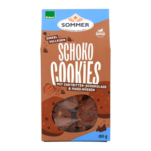 Dinkel Schoko-Cookies mit Zartbitter