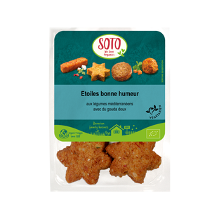 Bouchées étoiles légumes et fromage bio