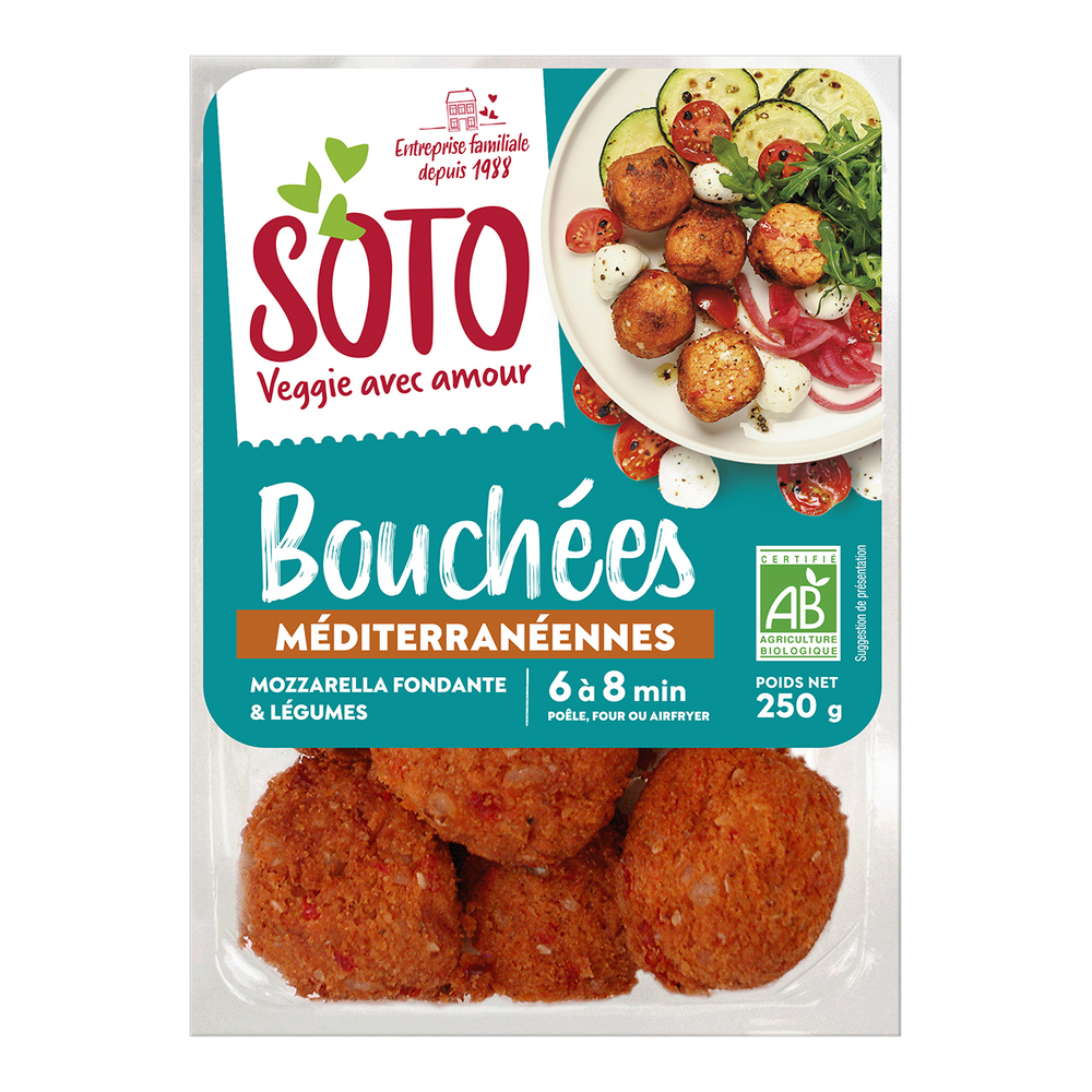 Bouchées méditerranéennes bio