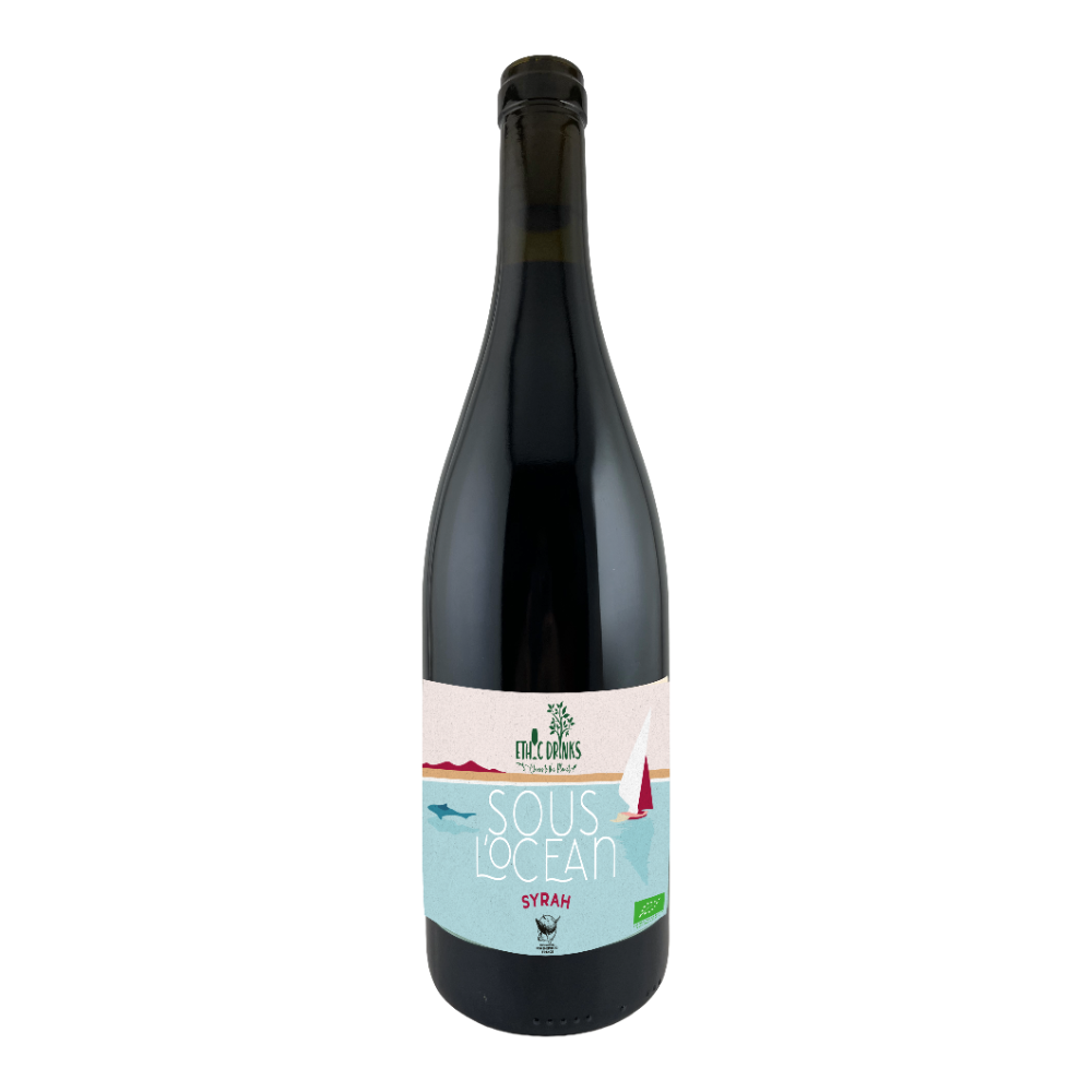 Vin rouge sous l'océan Syrah IGP Pays d'Oc 2023 14° bio