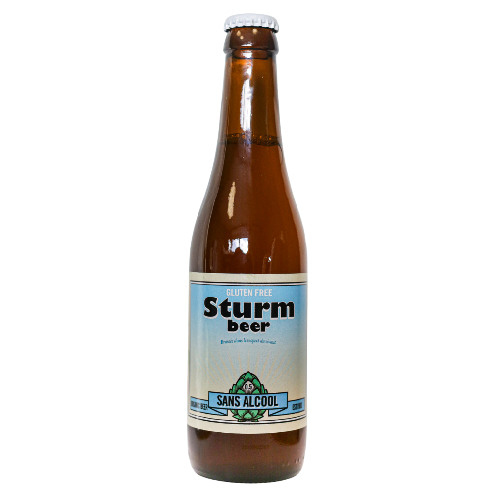 Bière blonde sans alcool et sans gluten 0,5° bio