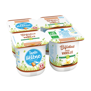 Bifidus à la vanille bio et équitables x4