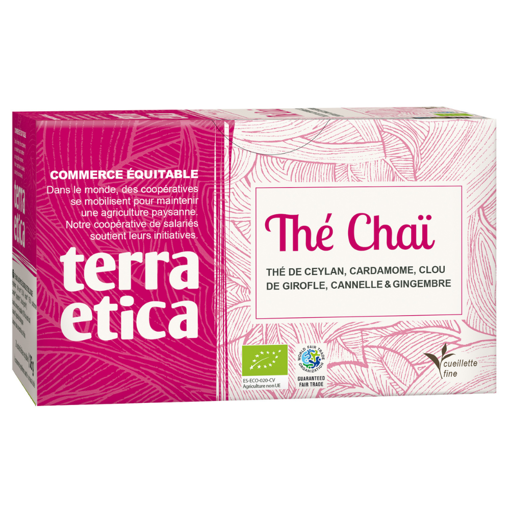 Thé chaï bio équitable x 20