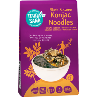 Bio Konjaknudeln schwarzer Sesam
