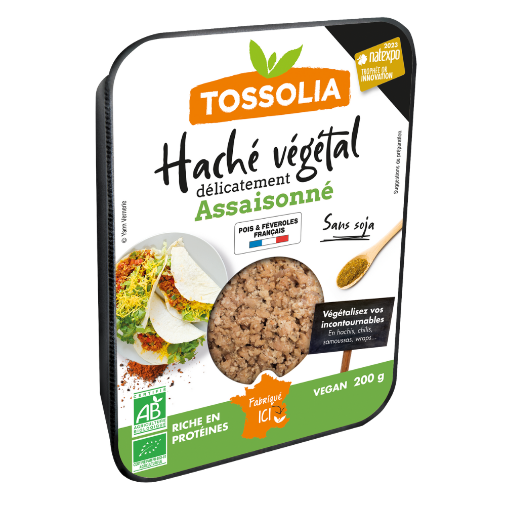Haché végétal pois et féveroles bio