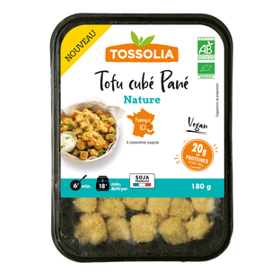 Tofu cube pané bio