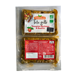 Tofu grillé tomates séchées basilic bio