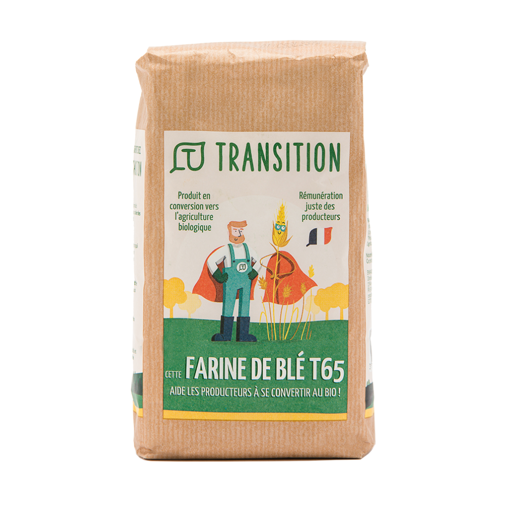 Farine de blé t65 en conversion bio