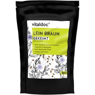 Bio Lein braun gekeimt