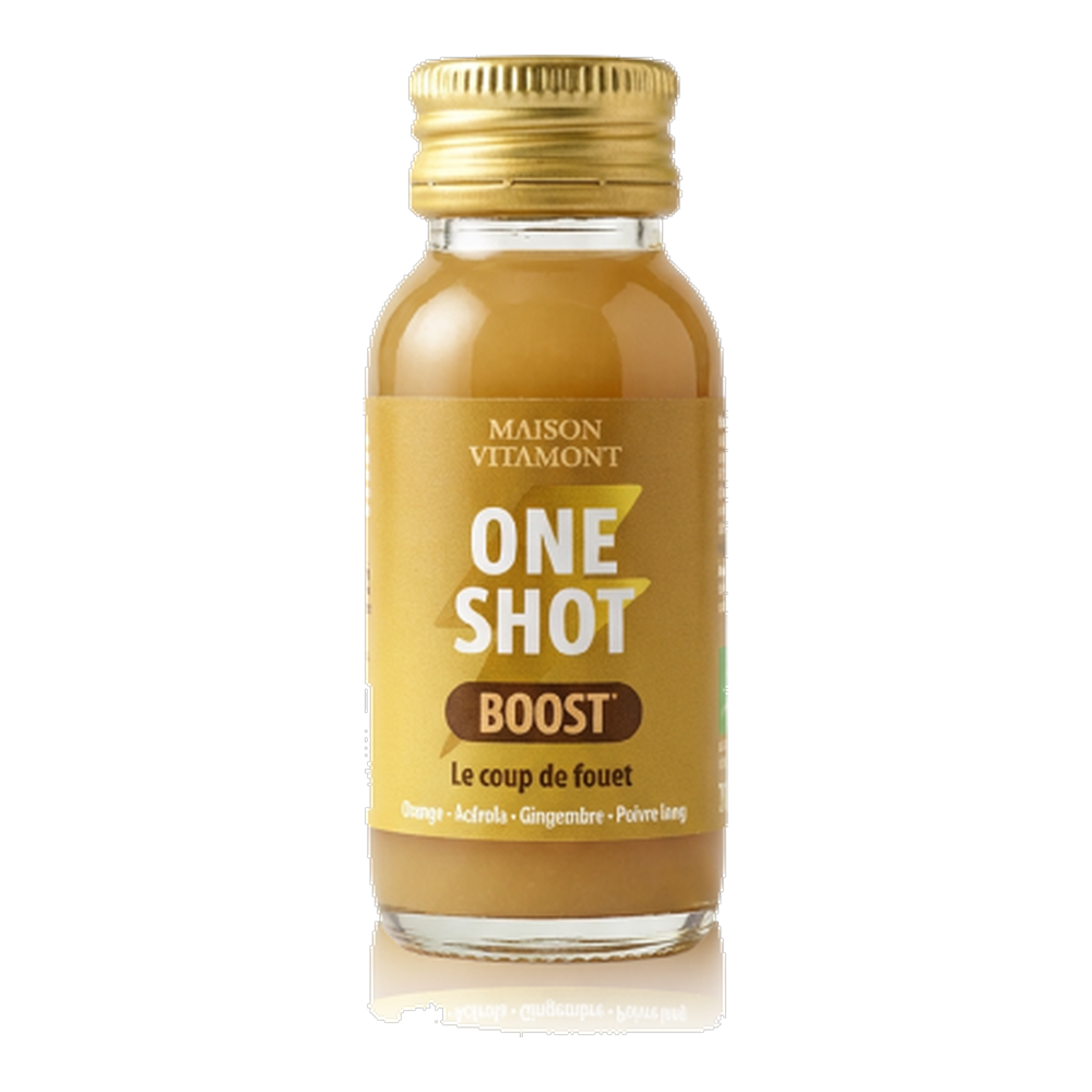 Boisson one shot boost - orange acérola gingembre bio