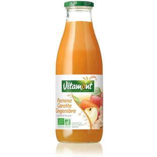 Jus Pomme Carotte Gingembre Bio