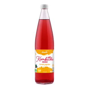 Kombucha énergisant grenade gingembre bio