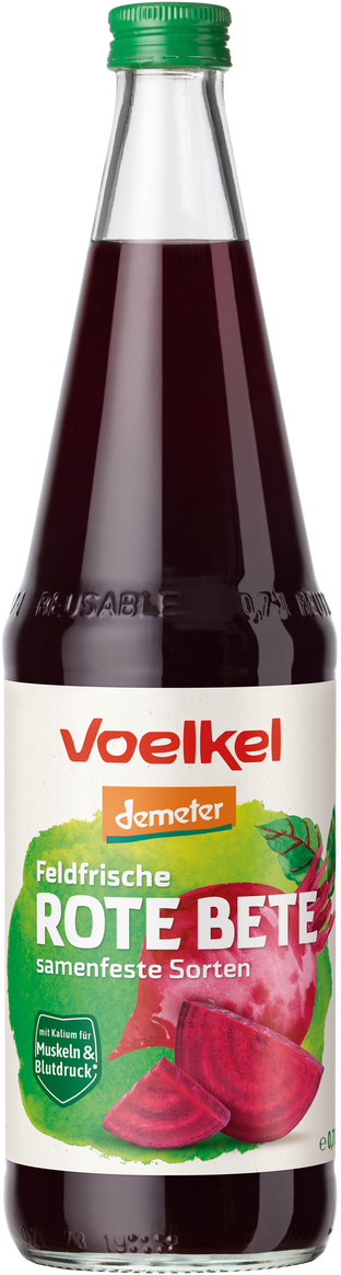 Bio Feldfrischer Rote Bete Saft samenfest demeter