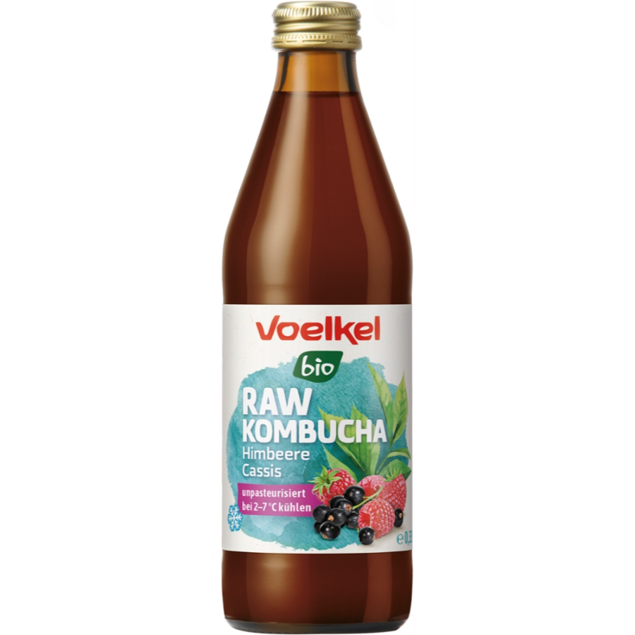 Bio RAW Kombucha Himbeere-Cassis