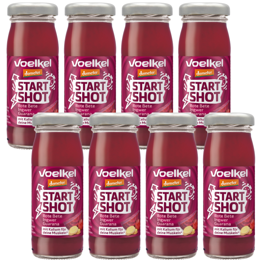 Bio Start-Shot Rote Bete, Ingwer & Guarana, demeter, Karton 8 Stk.