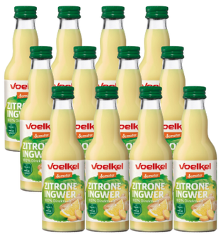 Bio Zitrone Ingwer Direktsaft, Karton 12 Stk.