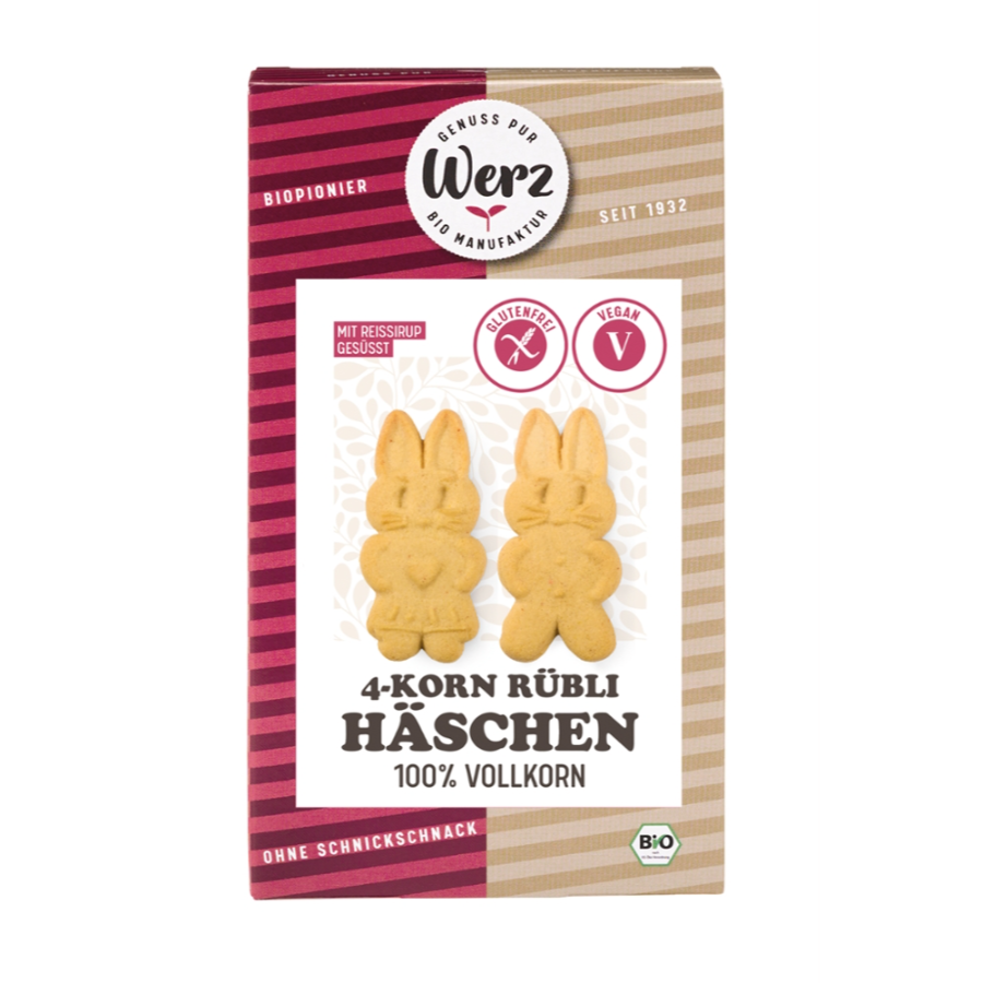 Bio 4-Korn Rübli Häschen, glutenfrei