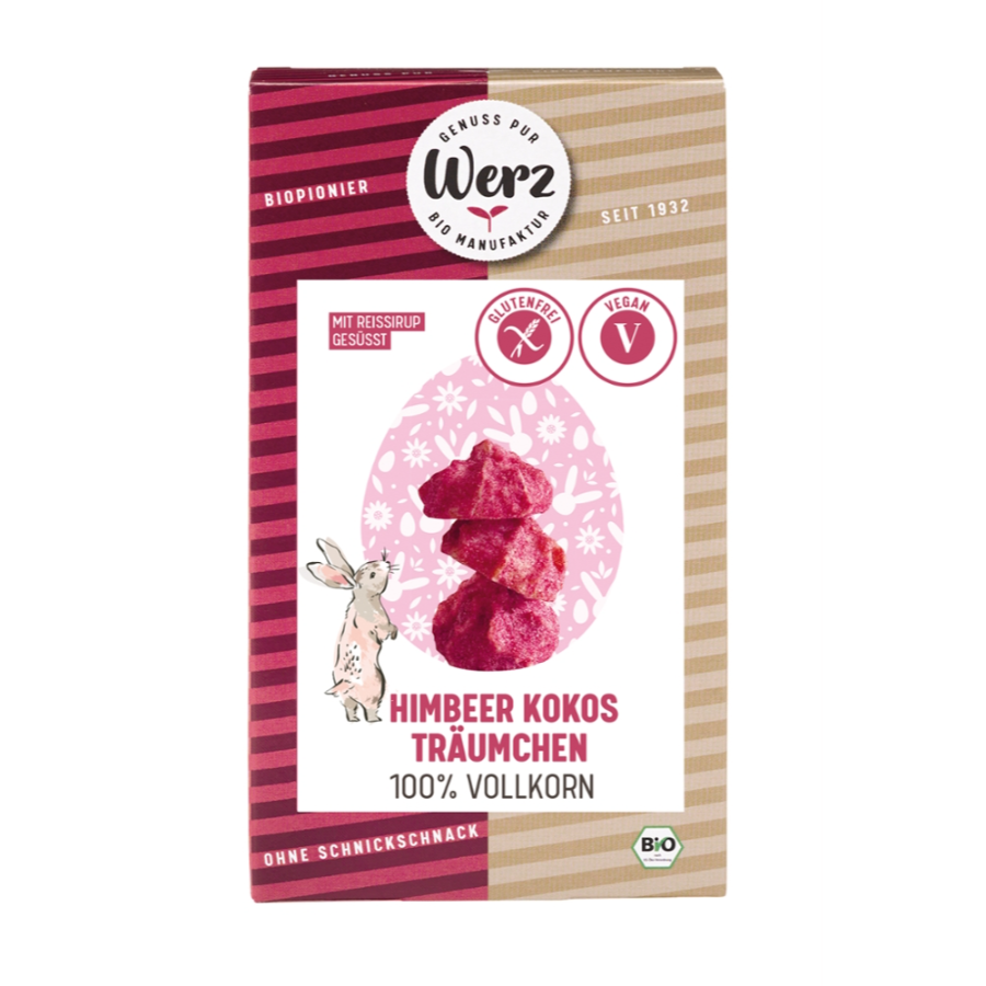 Bio Osterkekse Himbeer-Kokos, glutenfrei