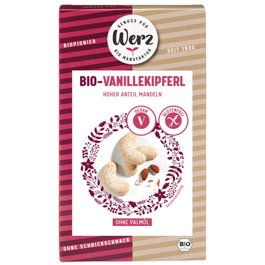 Bio Vanille Kipferl, glutenfrei