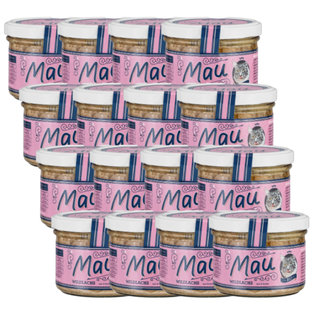 Bio Katzenfutter Mau Wildlachs, Karton 16 Stk.