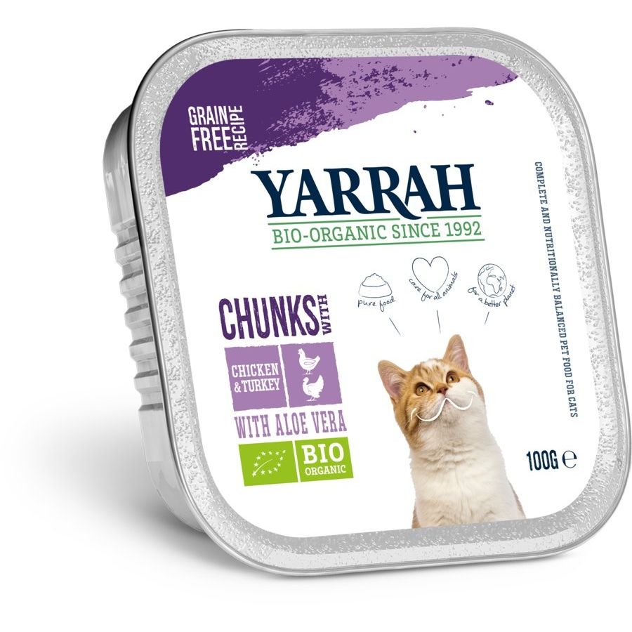 Bio Katzenfutter Bröckchen Huhn & Truthahn
