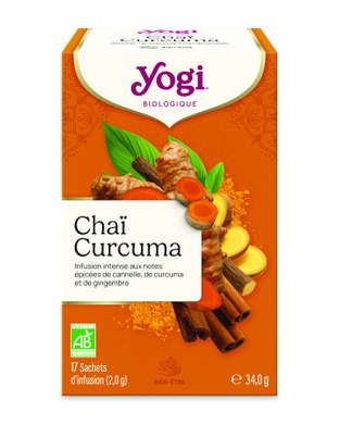 Infusion Chaï Curcuma - cannelle gingembre bio x 17