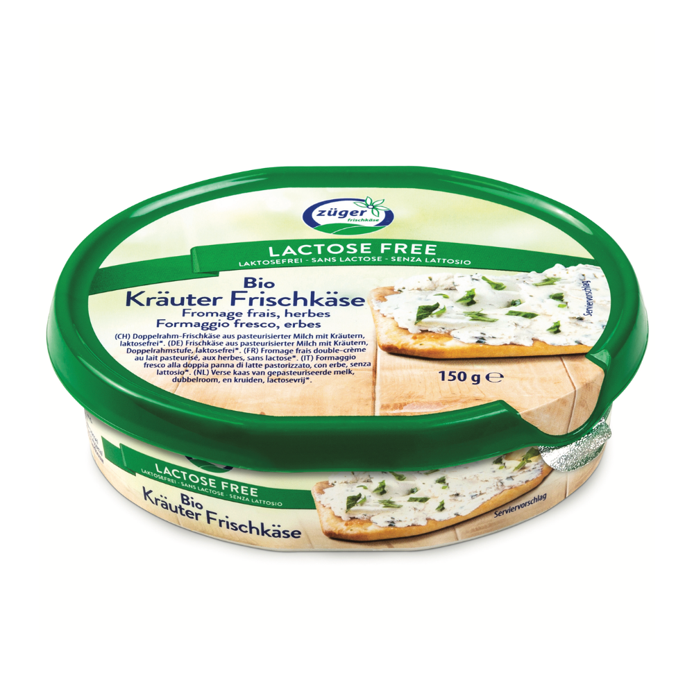 Fromage frais aux herbes à tartiner sans lactose bio